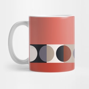 suprematism moon || tomato pink Mug